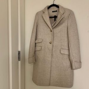 Ralph Lauren Cream Long Coat Size 6